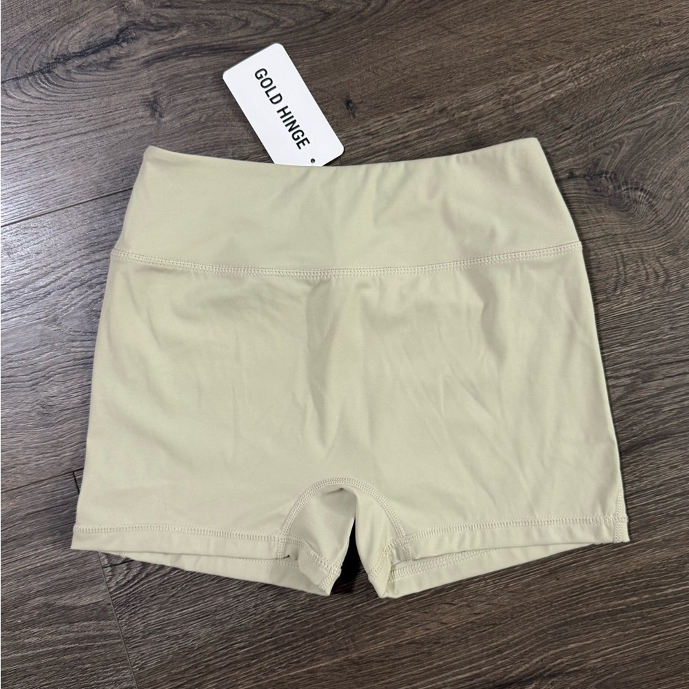 *NWT* Gold Hinge Athletic Biker Shorts